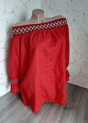 Блузка , сорочка, рубашка с открытыми плечами