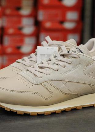 Кросівки оригінал reebok classic leather golden neutrals "rose gold"