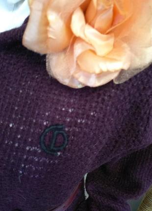 Дизайнерский винтаж мохеровый свитер джемпер кофта поло7 фото