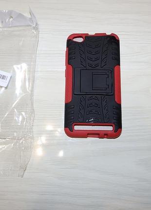 Протиударний двошаровий чохол shield для xiaomi redmi 5 a з підставкою