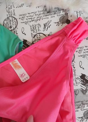 Яскраві неонові плавки жіночі низ купальника бікіні / рожеві трусики3 фото