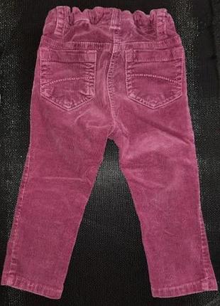 Брюки вельветові next, 12-18міс