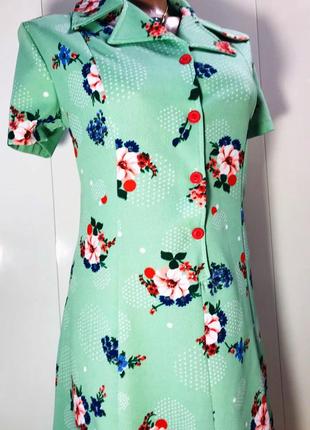 Нежное платье с цветочным рисунком vintage dress7 фото