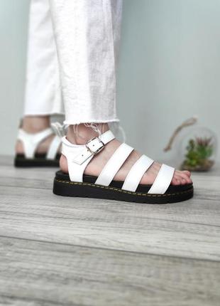 Sandals white straps сандалі/босоніжки білі мартінс