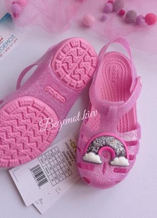 Детские сандалии кроксы crocs isabella charm с6,-с9