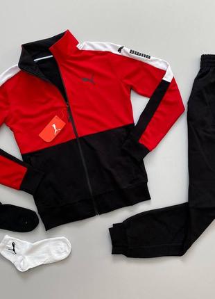 Спортивный костюм пума мужской кофта и штаны костюм puma носки в подарок 🎁