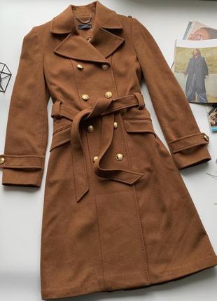 🧥элегантное коричневое пальто/строгое горчичное пальто премиум класса🧥