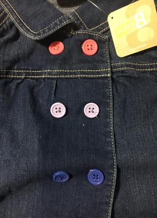 Куртка , пиджак джинс  от crazy 8 на 5 лет3 фото