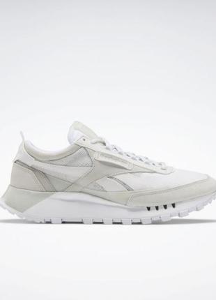 Кроссовки женские, мужские reebok classic leather legacy, бежевые (рибок классик, кросівки)1 фото