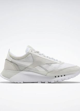 Кроссовки женские, мужские reebok classic leather legacy, бежевые (рибок классик, кросівки)2 фото