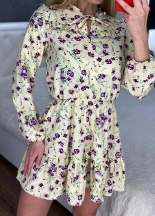 Красиве жіноче плаття в квіточку3 фото