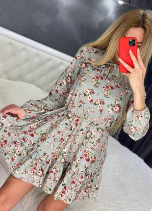 Легкое платье в цветочный принт
