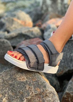 Adidas sandals grey сандали/босоножки серые4 фото