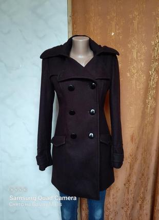 Вовняне пальто двобортне