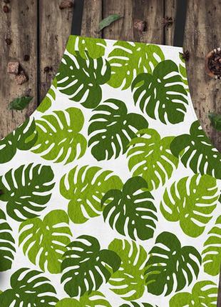 Фартух повнокольоровий сolorful листя папороті 75х51 см (frtc_21m012)