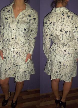 Крутое платье принт животных