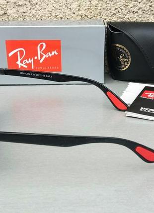 Ray ban ferrari очки унисекс солнцезащитные линзы серый металлик зеркальные3 фото