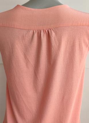 Шовковий топ, футболка massimo dutti mulberry silk рожевого кольору6 фото