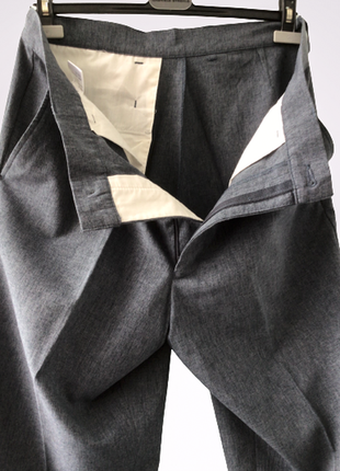 Завужені брюки американського бренду farah синьо-сірого кольору4 фото