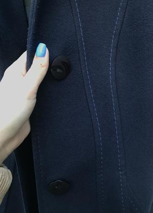 Пальто темно-синие3 фото