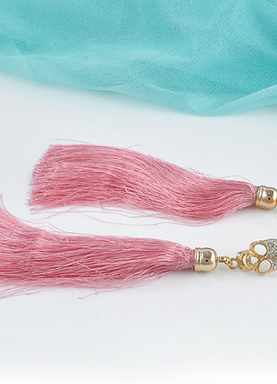 Сережки "pink skull " 2