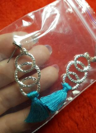Сережки круги сер 3