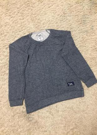 Красивий світшот темно-сірий меланж, бавовна /