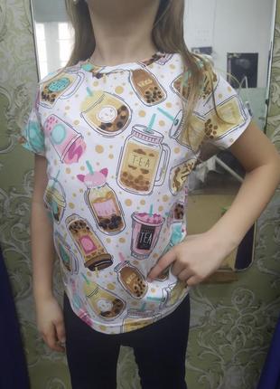 Футботка принт#кофта#футболкадетская