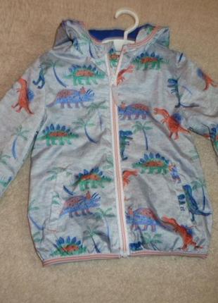 Куртка ветровка на 3-4 года на трикотажной подкладке