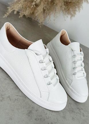 Кеды кожаные женские