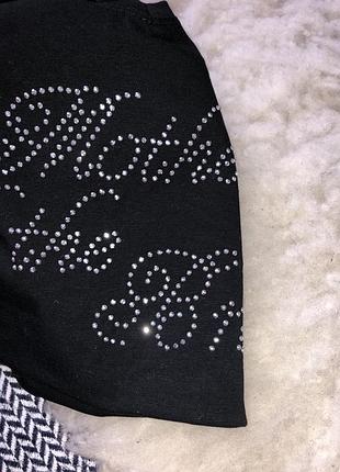 Футболка натуральная хлопок камни стразы базовая7 фото