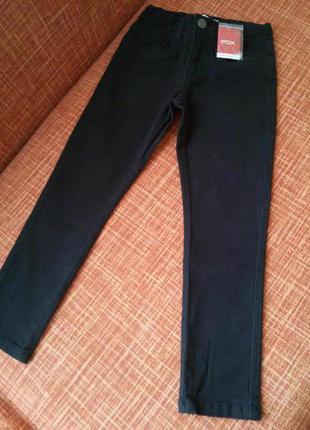 Джинсы р.116 чорные брюки1 фото