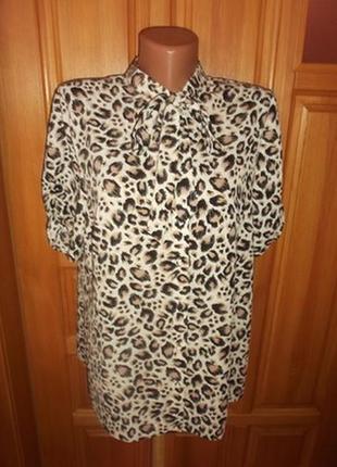 Блуза вінтаж воріт переходить в поясній бант краватка р. 12-m - tu