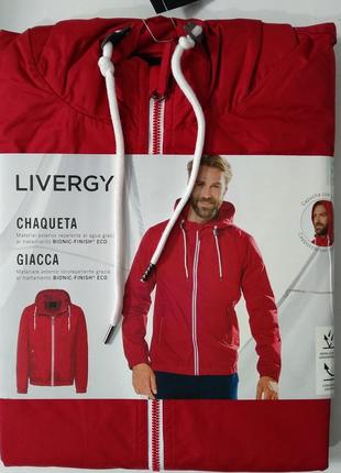 Мужская красная куртка ветровка livergy3 фото