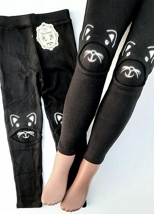 Лосини з котиками лосіни з кицями легінси ласіни гамаші трикотажные лосины с кошками ласины гамаши штаны