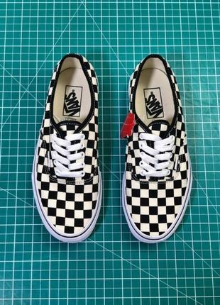 Кеды vans authentic в клетку