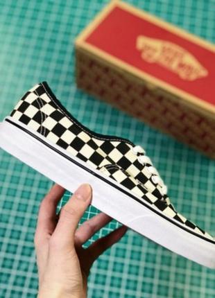 Кеди vans authentic в клітку4 фото