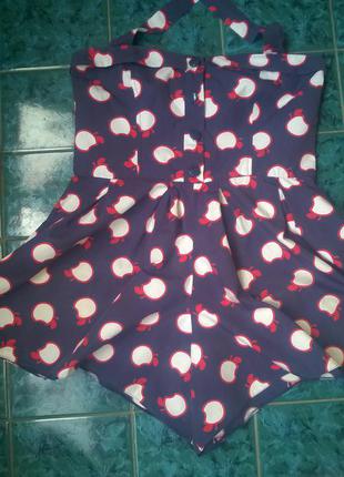 Комбінезон ,ромпер в яблуках( шорти - спідниця)