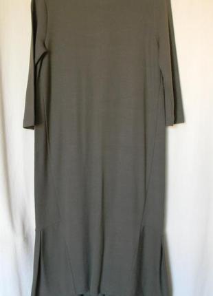 Платье цвета хаки  3/4 рукав от utenos р.s/m5 фото