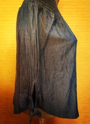 Вискозная блуза под джинс4 фото