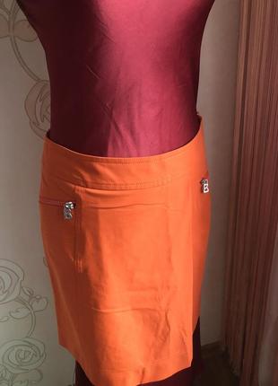 Сочная оранжевая юбка bogner, стильная имитация запаха