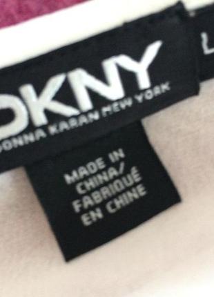 Молочная рубашка dkny    из натурального 93% шёлка, 7% эластан.7 фото