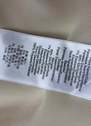 Молочная рубашка dkny    из натурального 93% шёлка, 7% эластан.8 фото