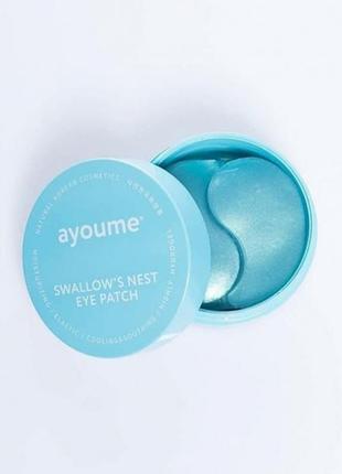 Гидрогелевые патчи с экстрактом ласточкиного гнезда ayoume swallow`s nest eye patch3 фото