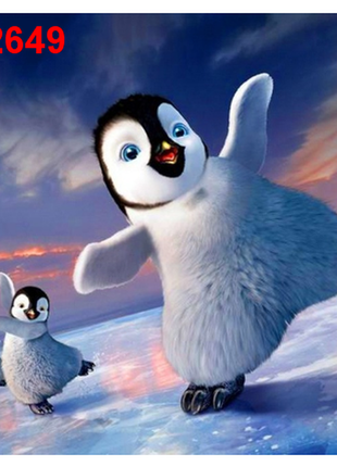 Алмазная мозаика, наборы 5d картина со стразами, пингвины