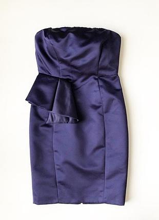 Сатиновое вечернее платье zara
