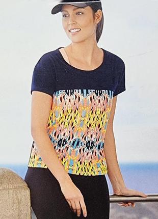 Спортивная женская футболка, размер xs, m, цвет синий