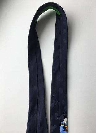 Винтажный шелковый галстук disney store 100% натуральный шелк9 фото