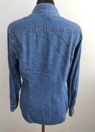 Подовжена джинсова сорочка блузка від laura ashley7 фото