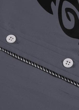 Стильная светло серая мужская рубашка с принтом coofandy